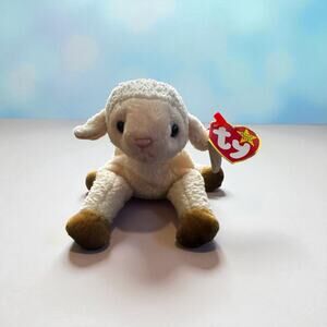 Ty Beanie Baby Ewey the Lamb DOB March 1, 1998 NWT